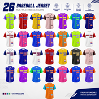 Maillot de baseball personnalisé haut de gamme entièrement sublimé pour les équipes, uniforme de baseball pour les clubs, les écoles, les événements sportifs