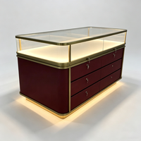 Vitrine LED en verre pour bijoux et parfums avec cadre miroir pour magasins d'optique – Solution de présentation de lunettes de haute qualité