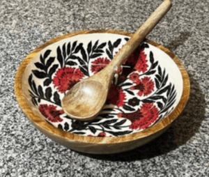 Premium Handmade Deep Wooden Salad <b>Bowl</b> <b>Large</b> Natural Wood Serving <b>Bowl</b> for Kitchen Dining Restaurant Use - Product Image 3
