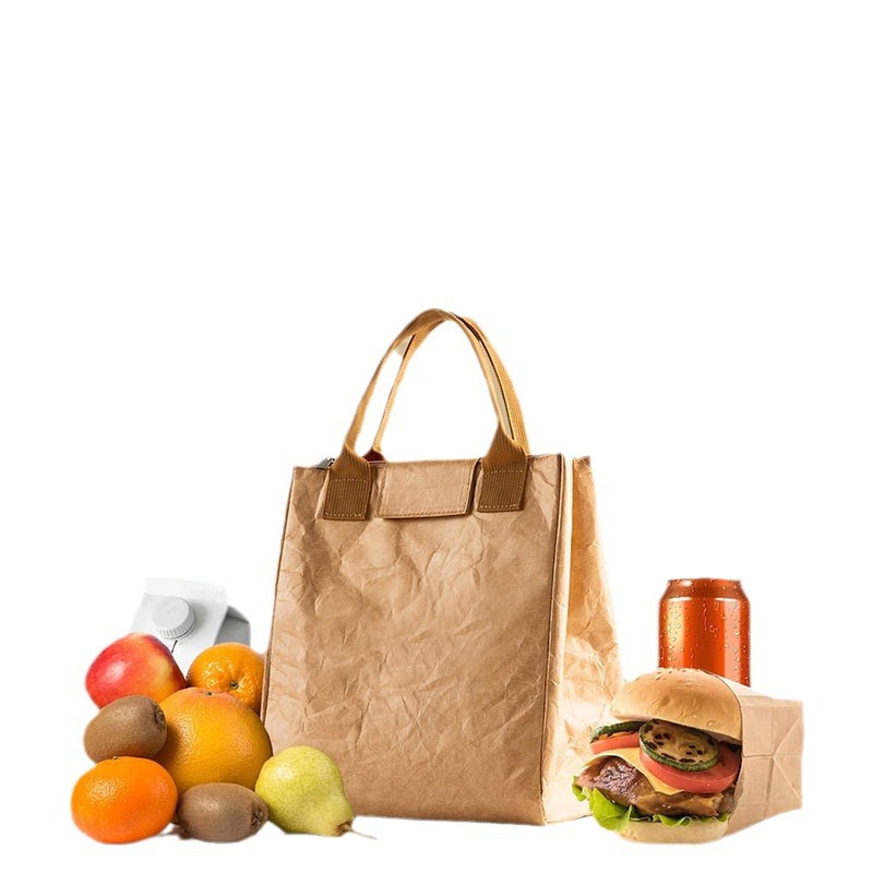 Factory Personalized Eco Friendly Dupont Lunch Bags Custom Tyvek Insulated Thermal Cooler Tote Bag