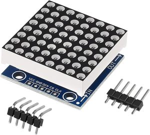8x8 LED Matrix Module with MAX7219 Display - <b>DIY</b> <b>Kit</b> for Microcontroller - Controlled Projects - Product Image 2