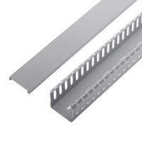 Câblage direct d'usine en plastique 2000 mm dents fines 60*40,40*25 Pvc câble conduit couverture câble chemin gris couleur câble conduit