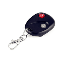 Control Remoto Universal Inalámbrico RF de 2 Botones y 433mhz, de Metal ABS, con Código de Aprendizaje para Puerta de Garaje Automática y Luz