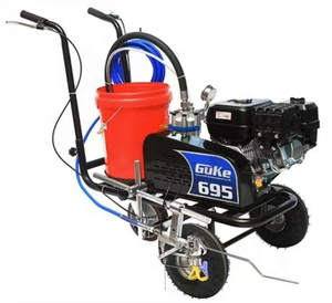 Traffic Line Painting Ride on Reasonable Price Hand Push <b>Gasoline</b> Engine Paint Stripping Machine Road Marking Machine - Product Image 4