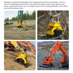 Supplier High Quality Road Plate Soil 20t Hydraulic Compactor For Backhoe Excavator