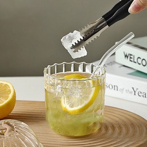 Dễ Thương Xách Tay Chịu Nhiệt Trong Suốt Thủy Tinh Tùy Chỉnh Chai Nước Với Rơm Và Nắp Cho Nước Trái Cây Trà Cà Phê Món Tráng Miệng - Product Image 4