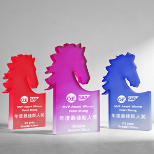 Acrylic Horse <b>Trophy</b> 22x12cm Laser <b>Engraved</b> Uv Printing Durable For Awards And Souvenirs - Product Image 2