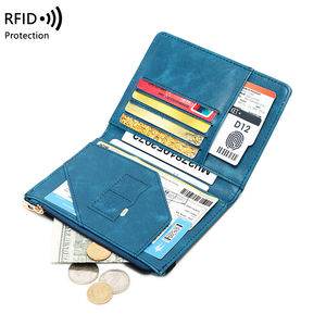 ファッションシンプルパスポートホルダー財布PUレザーケースポータブルRFIDパスポート保護ホルダー旅行多機能カード<span class=keywords><strong>Ca</strong></span> - Product Image 3