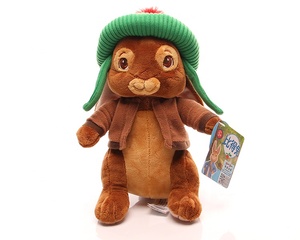 مجموعة ألعاب أرانب قطيفة لطيفة للأطفال، هدايا عيد الميلاد، سلسلة ألعاب قطيفة كرتونية على شكل حيوانات أرانب - Product Image 3