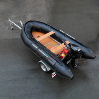 Bote Inflable de Pesca para 6 Personas, Yate Resistente, Barca Gonfiabile, Bote Inflable con Motor, Piso de Alfombra Inflable para Pesca al Aire Libre