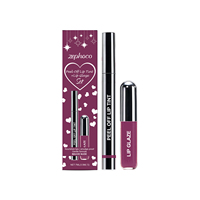Set de Delineador de Labios y Brillo Labial Rojo Ciruela, Acabado Mate, Fórmula Suave, Maquillaje de Labios Elegante, Venta al Por Mayor, Marca Privada