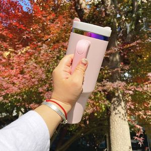 Lot de 20 gobelets H2.0 de 40 oz, revêtement poudré rose, violet et arc-en-ciel, pour gravure laser, pour la Saint-Valentin et la fête des mères - Product Image 3