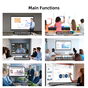 Todo en uno Versátil EDLA Interact Pantalla táctil Tablero inteligente Montaje de arnés de cables <span class=keywords><strong>Pizarra</strong></span> blanca interactiva con <span class=keywords><strong>pizarra</strong></span> 4K - Product Image 5