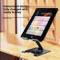Support de tablette rotatif pliable à dissipation thermique avec design creux, anti-vibrations, pour iPad