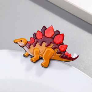 Accessoires de costume de <span class=keywords><strong>dinosaure</strong></span> en acrylique mignon créatif Personnalité Stegosaurus Glitter Volcanic Eruption Parties Mariages - Product Image 2