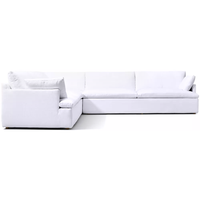 Canapé d'angle modulable en L pour intérieur, design tendance, coussins moelleux, cadre durable et écologique, idéal pour hôtels et appartements - Vente chaude