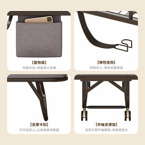 เตียงเหล็กพับได้ Jt003 สีขาว ถอดประกอบได้ หมุนได้ สำหรับใช้ในบ้าน ห้องนอน ห้องทำงาน โรงแรม - Product Image 3