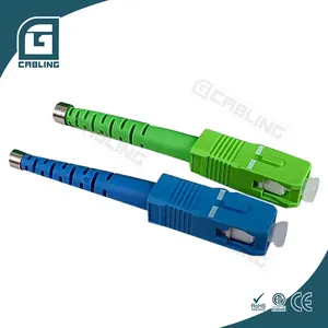 Gcabling fiber optik konnektör SC UPC APC Simplex LC fiber konnektör 2.0/0.9 optik fiber bağlayıcı