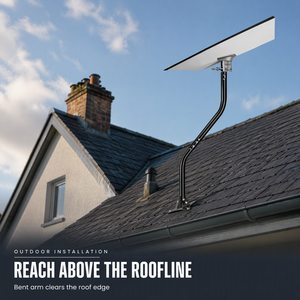 Support universel réglable <span class=keywords><strong>pour</strong></span> <span class=keywords><strong>antenne</strong></span> <span class=keywords><strong>TV</strong></span> extérieure SatelliteStarlink en alliage d'aluminium et acier, type J-Pole, diamètre 22 mm, longueur OEM - Product Image 3