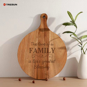 Acacia Wood Cutting Board Solid Wood Charcuterie Board Outdoor <b>Camping</b> Cheese Fruit Meat Dishwasher Chopping Block - Product Image 1