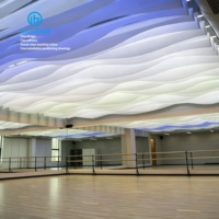 Plafond suspendu en papier texturé ignifuge A1 de qualité supérieure, personnalisable en usine sans MOQ, pour magasin, plafond suspendu à membrane de qualité A