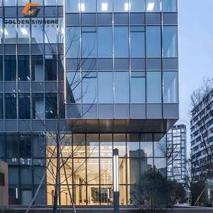 GS Hot Sales Aluminium Vorhang fassade Glasscheibe Preis für Geschäfts gebäude - Product Image 4