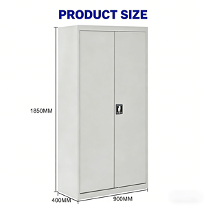Armadio Moderno in Acciaio a 2 Ante <span class=keywords><strong>per</strong></span> Archiviazione Documenti, Ideale <span class=keywords><strong>per</strong></span> Garage e <span class=keywords><strong>Ufficio</strong></span>, con Struttura Robusta <span class=keywords><strong>per</strong></span> un'Organizzazione Efficiente - Product Image 2