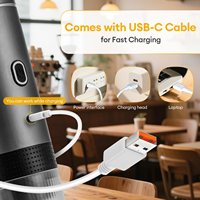 Cafetière portable USB 12V 80ml pour café chaud ou froid avec écran LED pour usage domestique