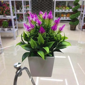 ชี่ซิงแจกันดอกไม้ประดิษฐ์ สีแดงสด สีชมพู สีม่วง สีขาว พลาสติก ตกแต่งบ้าน งานแต่งงาน 90 กรัม P--061 - Product Image 3
