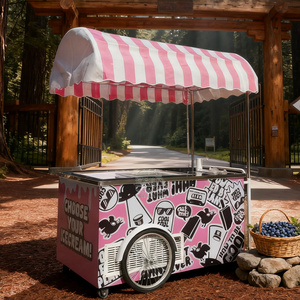 Carrito de Comida Móvil con Congelador, Remolque para Venta de Helados y Gelato - Product Image 5