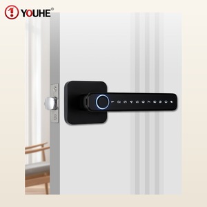Kunci Pintu Bulat Premium Atrium dengan Gagang Bluetooth untuk Rumah Mewah - Product Image 1