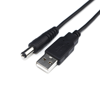 Kabel Daya DC5221 USB ke DC 5.5x2.1mm Konektor Booster Catu Daya 5V ke 12V untuk Kamera Printer Komputer Micro-USB Tipe