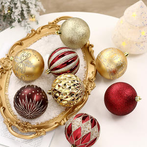 Offre Spéciale décorations de noël 16/ensemble de boule de noël peinte en forme d'ensemble suspendu accessoires de pendentif d'arbre de noël - Product Image 1