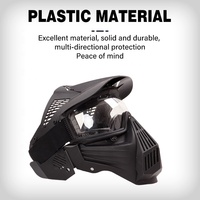 Masque de protection intégral réglable SPG CS pour tir à l'arc, paintball et jeux de tir, casque de protection pour le visage complet, modèle Transformers Leader