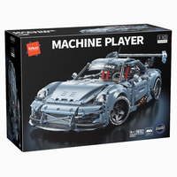 Kit de construction de voiture de course de drift grande taille 1:10, véhicule de course sportive en briques, cadeau, approvisionnement en gros, prêt à être expédié