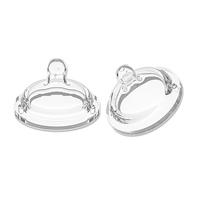 Tétine en silicone liquide à col large sans BPA, type arc, débit moyen, pour biberon très vendu, 0-12 mois, export direct usine