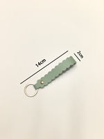 Großhandel Acryl-Schlüsselanhänger aus PU-Leder mit 36mm Kreis, Blanko-Acryl-Fotobooth-Taschenanhänger, Foto-Schlüsselanhänger mit Lederband, Geschenk