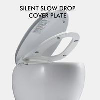 WC japonais moderne monobloc en céramique en forme d'œuf avec bidet électrique intelligent, chasse d'eau à siphon et abattant automatique