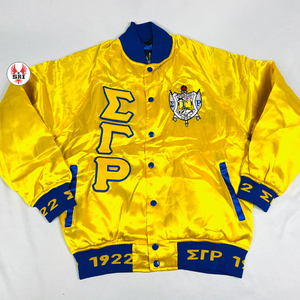 Vestes de baseball personnalisées Sigma Gamma Rho avec broderie de sororité Varsity Letterman Veste de baseball simple pour adultes - Product Image 4