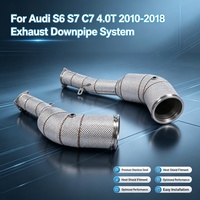 Sistema de Tubo de Escape de Acero Inoxidable con Protección Térmica para Audi S6 S7 C8 2.9T 2020-2023, Mejora de Sonido y Potencia