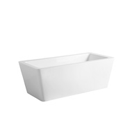 Baignoire de massage à remous autoportante en acrylique, sans joint, écologique, épaissie, moderne, portable, pour hôtel, avec drain d'angle