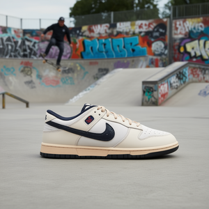 รองเท้าสเก็ตบอร์ด Nike Dunk Low สำหรับทุกเพศ สีเทา สีน้ำเงิน พื้นรองเท้ายางหนังกลับ สำหรับทุกฤดูกาล - Product Image 2
