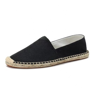 <span class=keywords><strong>Espadrilles</strong></span> tendance pour hommes en toile de lin unie avec semelle en caoutchouc, chaussures toutes saisons, vente en gros pour marchés multi-régionnels - Product Image 4