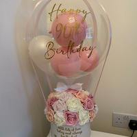 Emballage personnalisé en papier à impression personnalisée, carton, en forme de chapeau de mariage, boîte-cadeau pour ballon rond, Rose, pour fleurs