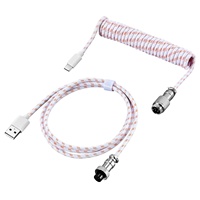 Câble de clavier USB Type-C DIY, câble de clavier mécanique enroulé