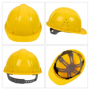 Nueva suspensión de seis puntos modelo 828 cabeza ventilada protección cascos de construcción industrial para la seguridad