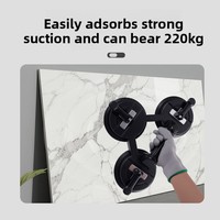 Ventouse industrielle robuste de 220 kg pour verre, localisateur de carreaux, outil de rénovation de salle de bain, Liba LB-2/LB-3 DIY