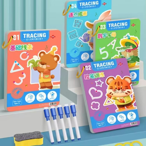 Wholesale Reusable Magical Tracing Workbook Montessori Educational Writing Children Pen Control <b>Training</b> Calligraphy Copybook - Product Image 5