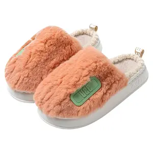 Winter Designer Festive Family Unisex Slippers 3d Closed-toe Winter Furry Slippers Plush Slippers