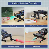 Kit Robótico Hiwonder PuppyPi ROS1 ROS2 Cuadrúpedo para Programación en Python, con Raspberry Pi, Compatible con Modelos de IA de Gran Escala (ChatGPT)